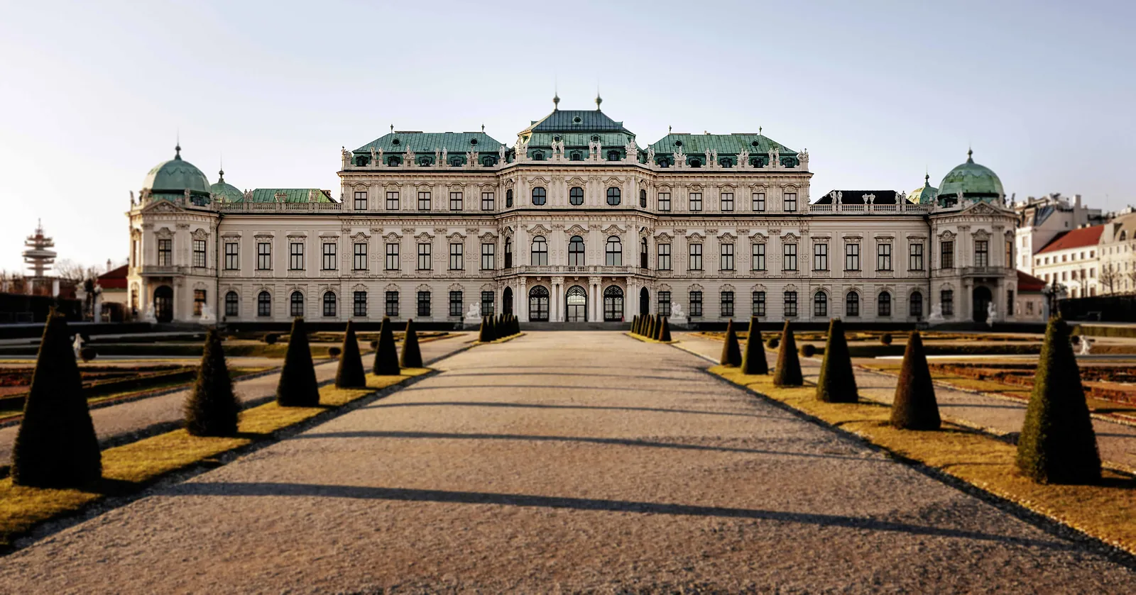 Oberes Belvedere mit Schlossgarten in Wien